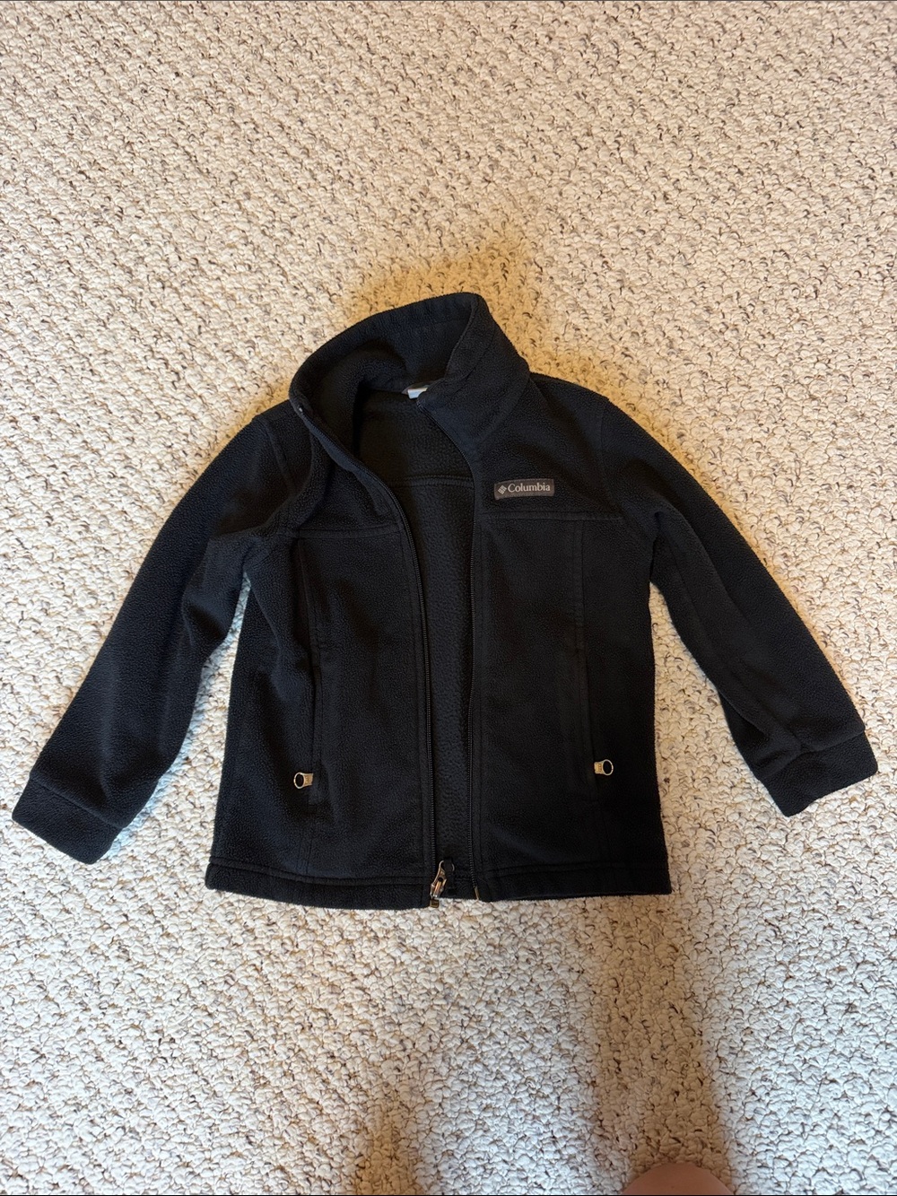 Columbia Kids Black Full-Zip Fleece Jacket